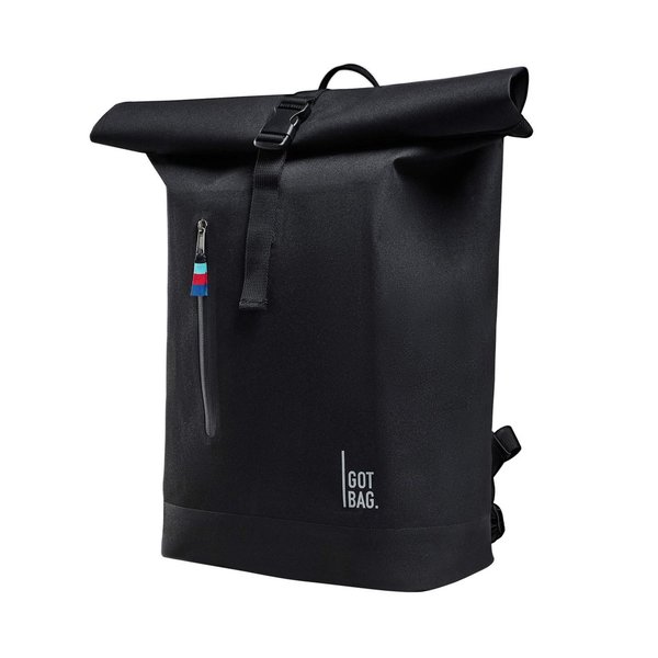 Got Bag ROLLTOP Lite Rucksack aus Ocean Impact Plastic black