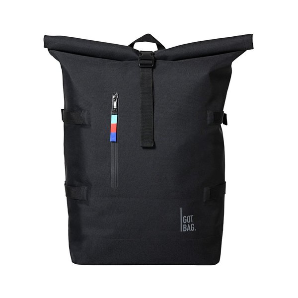 Got Bag ROLLTOP Rucksack aus Ocean Impact Plastic black