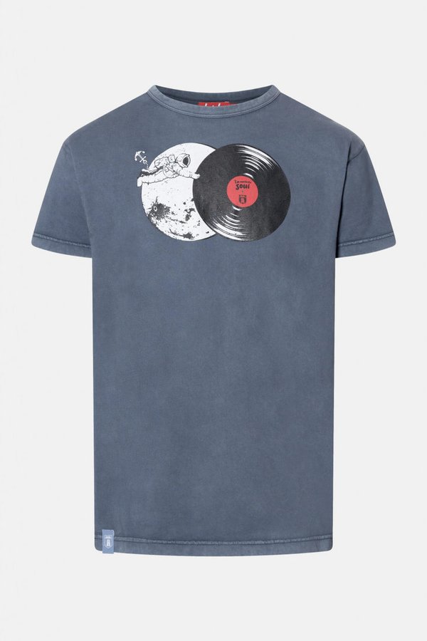 Derbe Herren Vinylspace T-Shirt Navy